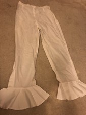 SAPPHIRE Designer pakistani Ruffle Hem pants sz L latest style Eid Gharara