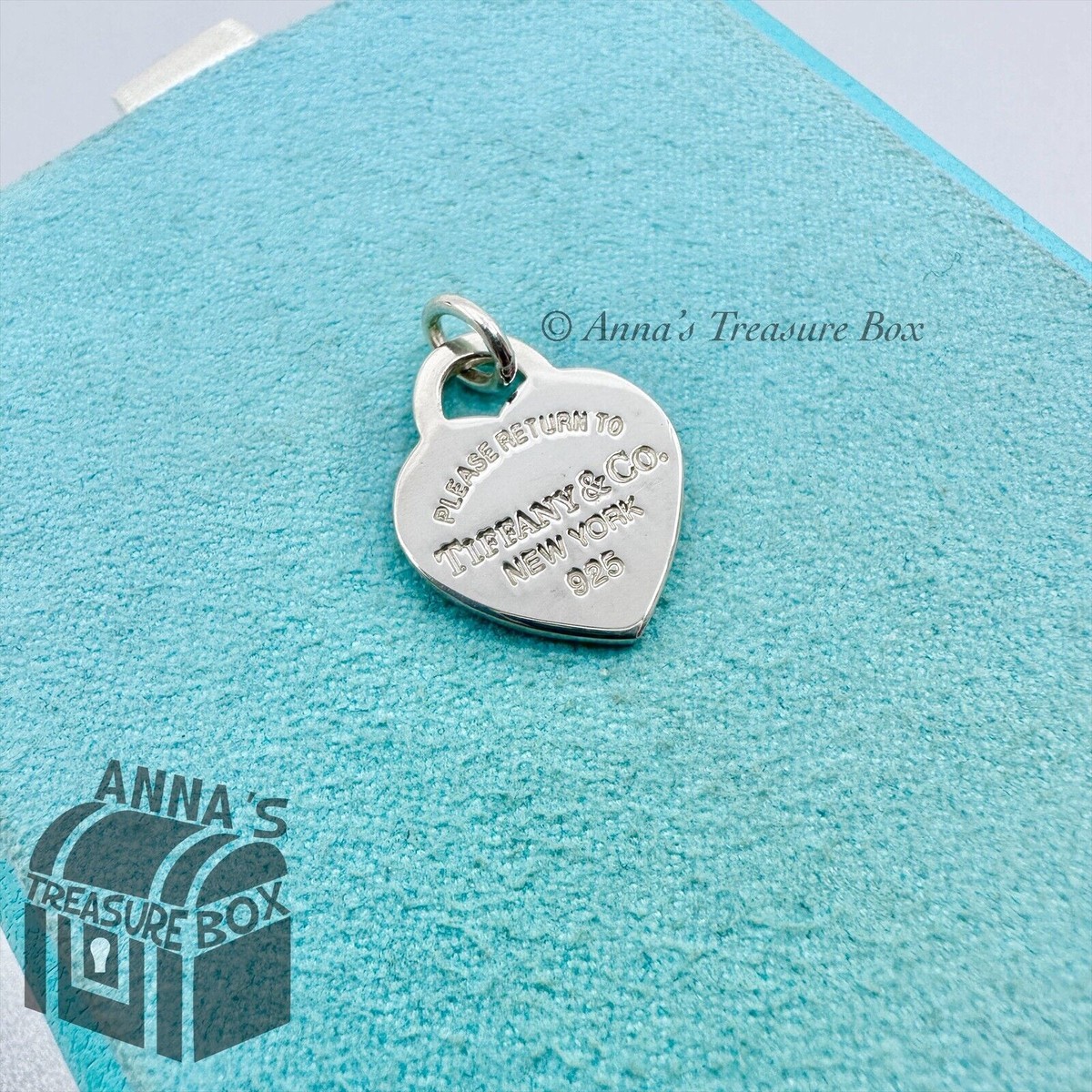 COPOR♡N 　Tiffany & Co. ハート シルバー925 Tiffany & Co. 925 Silver SMALL Lavender RTT Heart Pendant Charm