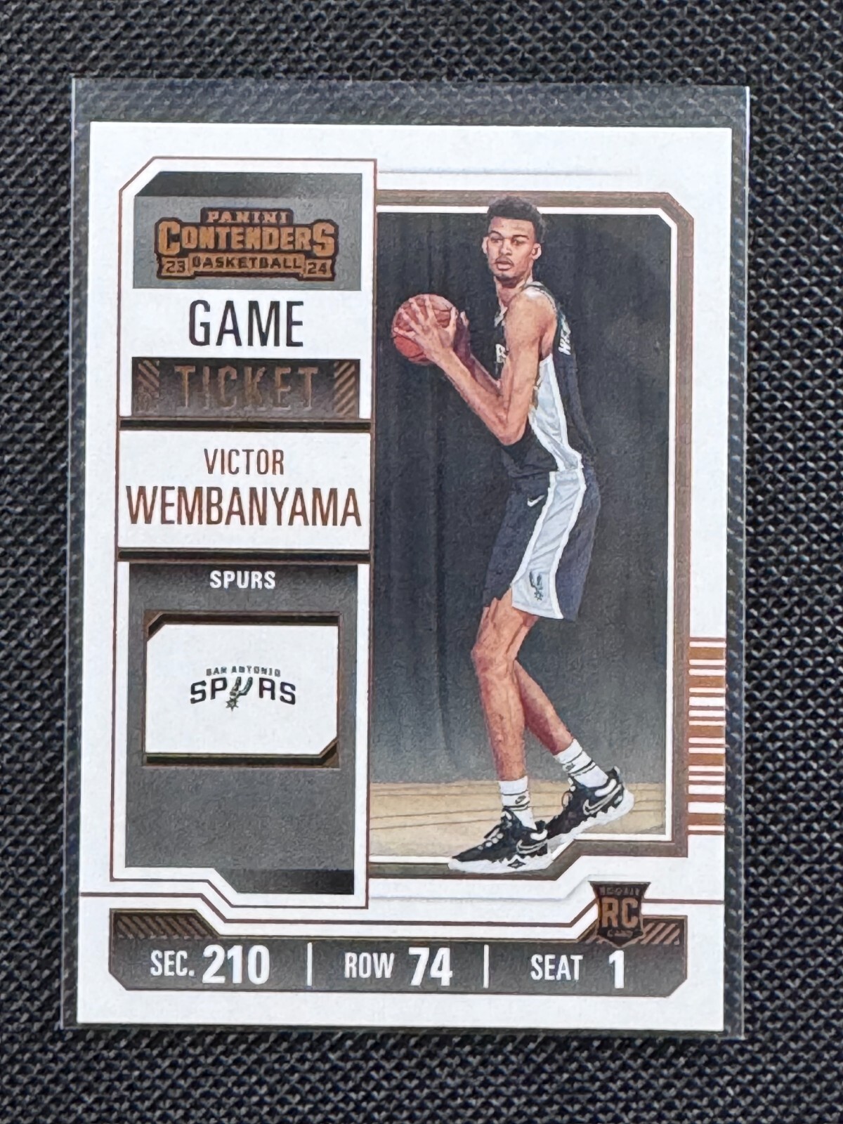 Victor Wembanyama 2023-24 Contenders #11 Bronze RC Spurs Rookie