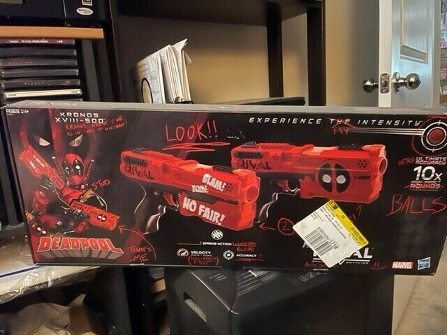 Nerf Rival Deadpool Kronos XVIII-500 Blasters 2-Pack Marvel - Rare