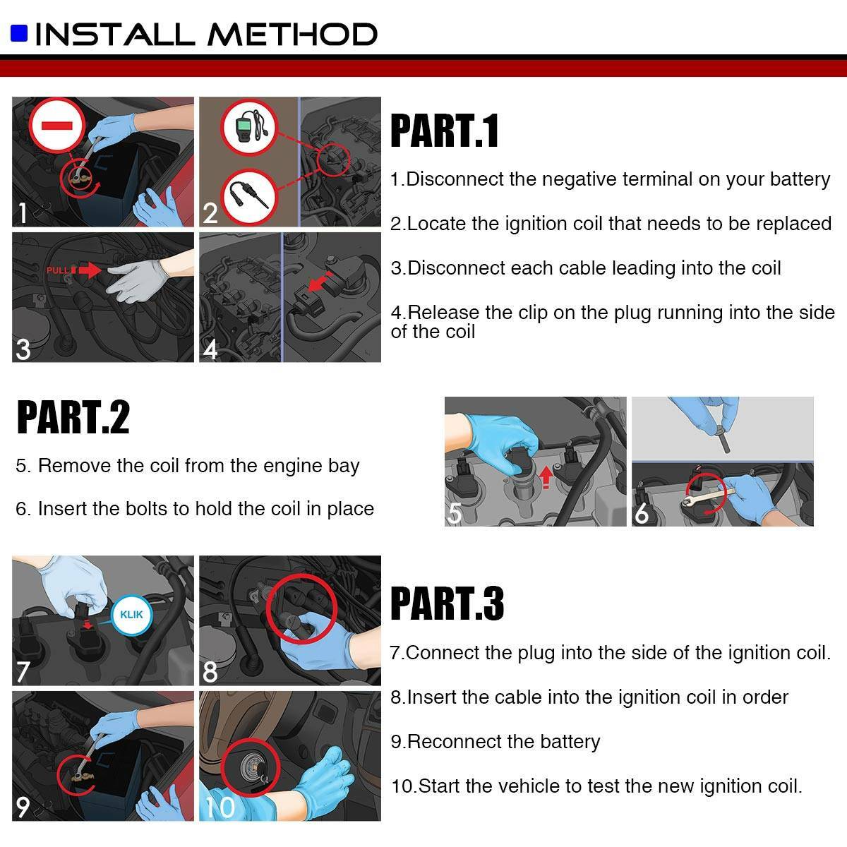 4x Ignition Coils Pack for Nissan Sentra 20002001 I4 1.8L QG18DE