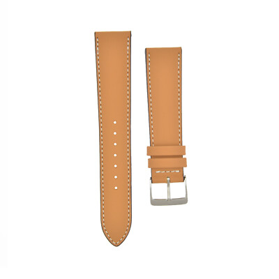 ALMA ''Zermatt'' Smooth CALF Skin Leather Watchstrap Cognac Bracelet UHRBAND 20 19