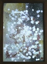 Acrylic abstract painting "Light Sources"