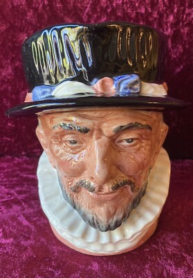 Sammlerstück Royal Doulton große Figur Toby Krug Beefeater D6206