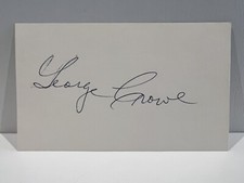 George Crowe (Debut 1952) NEGRO League SIGNED Autograph AUTO 3x5 Index Card