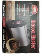 SmartPlanet Bacon Nation Bacon Master Cooker Stainless Steel Adjustable Heat New