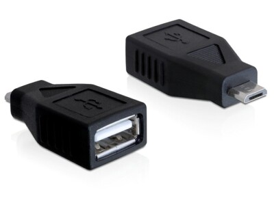 USB Adapter Typ Micro B Stecker > USB 2.0 Typ A Buchse Delock 65296 Smartphone
