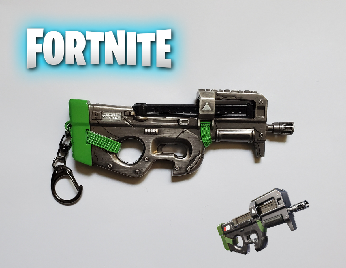 Fortnite Battle Royale P90 Compact SMG Keychain ~5
