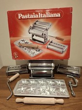 Imperia Pastaia Italiana Pasta Maker, Chromed Steel, Opened but Unused