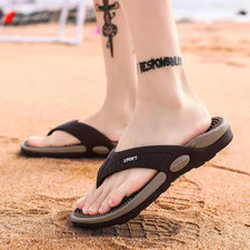 Massage Flip Flops Summer Men Slippers Beach Sandals Comfortable Men Casual Shoe