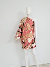Marc Jacobs (Best Line) Watermelon Silk Satin Dress Graphic Print Made US 4