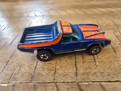 Hot Wheels Redline Breakaway Bucket Blue Orange Tampo Vtg Original