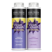 John Frieda Violet Crush Purple Shampoo & Conditioner Bundle 2 x 500ml - Sealed