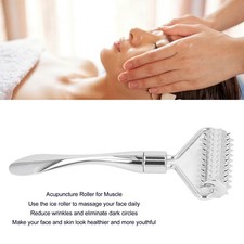 1 Metal Acupuncture Roller Compact Design For Muscle Relaxing At Home
