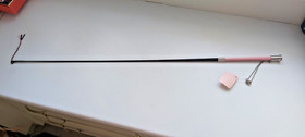 AGENT PROVOCATEUR SEXY STUNNING VINTAGE EXTRA LONG PINK HANDLE RIDING CROP WHIP