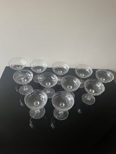 LOT 11 CHAMPAGNE GLASS CRYSTAL BACCARAT MODEL CHAUNY
