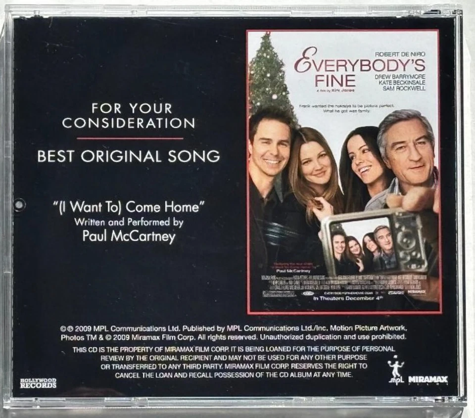 PAUL McCARTNEY "I Want to Come Home" Original 2009 US Promotional only CD Single - Bild 3 von 3