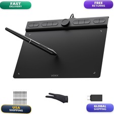 VEIKK VK850 8 5" Drawing Tablet 16384 Pressure Levels Battery-Free Stylus