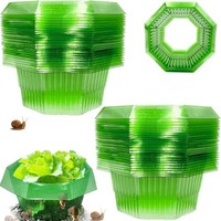 Schneckenschutz-Ringe Set Mit 20 StüCk Ø24Cm, Wiederverwendbar, GrüN