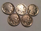 5 BUFFALO NICKELS   1916-S 1918 1918-S 1923-S 1925-S H-34