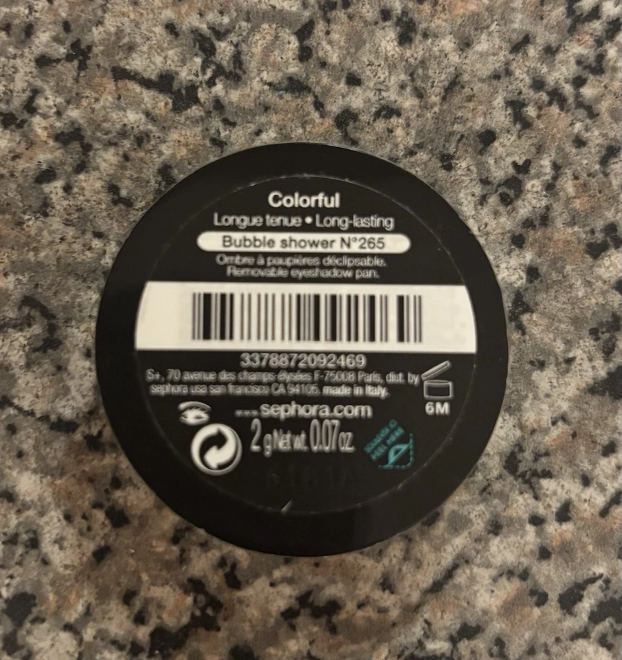 Sephora Colorful Matte Eyeshadow Bubble Shower NWT Sealed - Image 2 of 3
