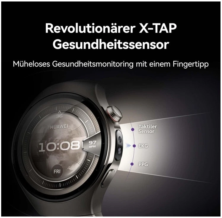 HUAWEI WATCH 5 Smartwatch iOS und Android Ultra-Long Battery Life Modus Uhr eSIM - Bild 2 von 4