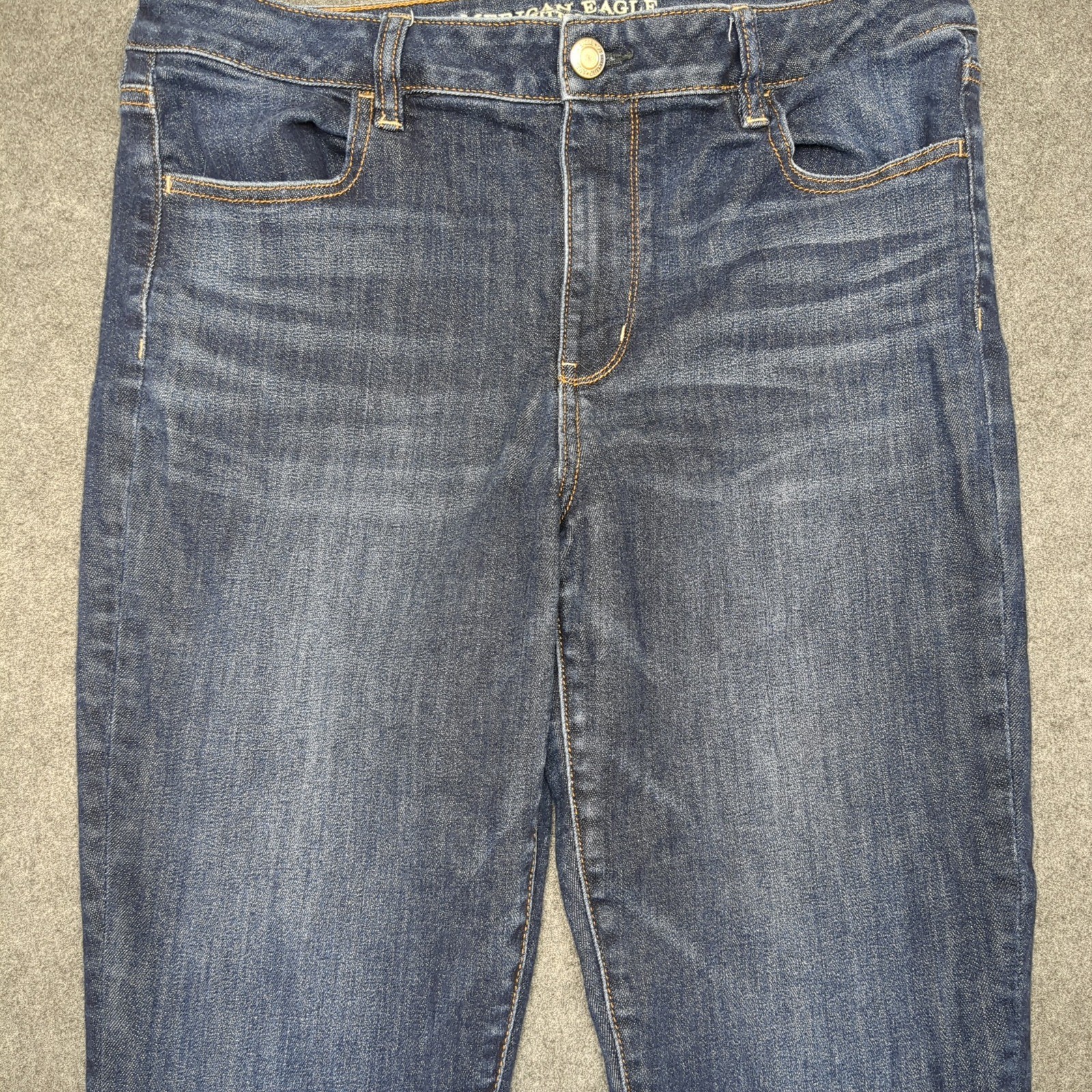 American Eagle Outfitters Jeans Womens Size 16 Regular Blue Denim Straight Leg