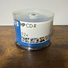 New Factory Sealed ~ 50 Pack HP CD-R 52x 700 MB Data / 80 Minutes Music
