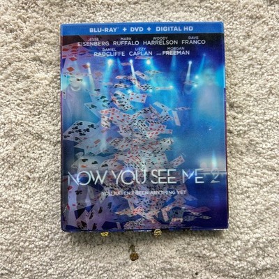 Now You See Me 2 Blu-ray DVD 2016 Jesse Eisenberg Mark Ruffalo Jon M. Chu