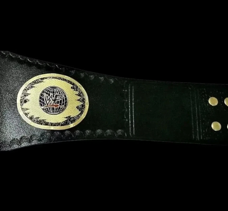 Réplica de cinturón de título de campeonato mundial femenino correa de cuero de latón cinturón Foto 2 de 4