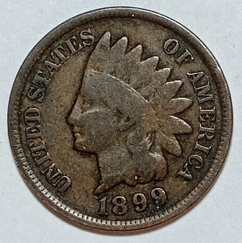 Indian Head Penny Lot of "1" VERY NICE 1899 GOOD OR BETTER°$ FREE SHIPPING $#135