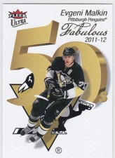 2021/22 FLEER ULTRA..EVGENI MALKIN..FABULOUS 50'S..CARD # FF-10..PENGUINS