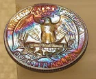 1964 Gem Proof Quarter 90% Monster Colorful Toning #419 ~ 6