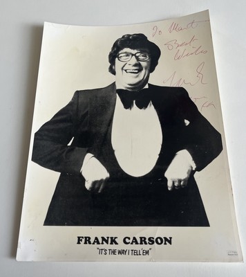 Frank Carson - It's The Way I Tell Em - 7x9,5'' - gewidmet - handsigniert (85)