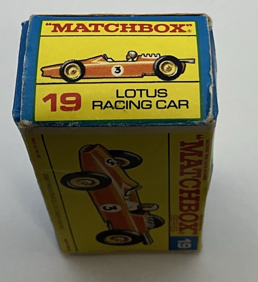 Matchbox - 1:64 - n. 19 Lotus Racing Car - "Nouveau modèle&quot