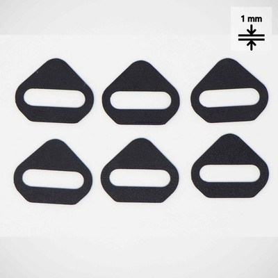 6x Set Cleat SPACER 1mm Mountain MTB für SPD konstante Dicke (stapelbar)