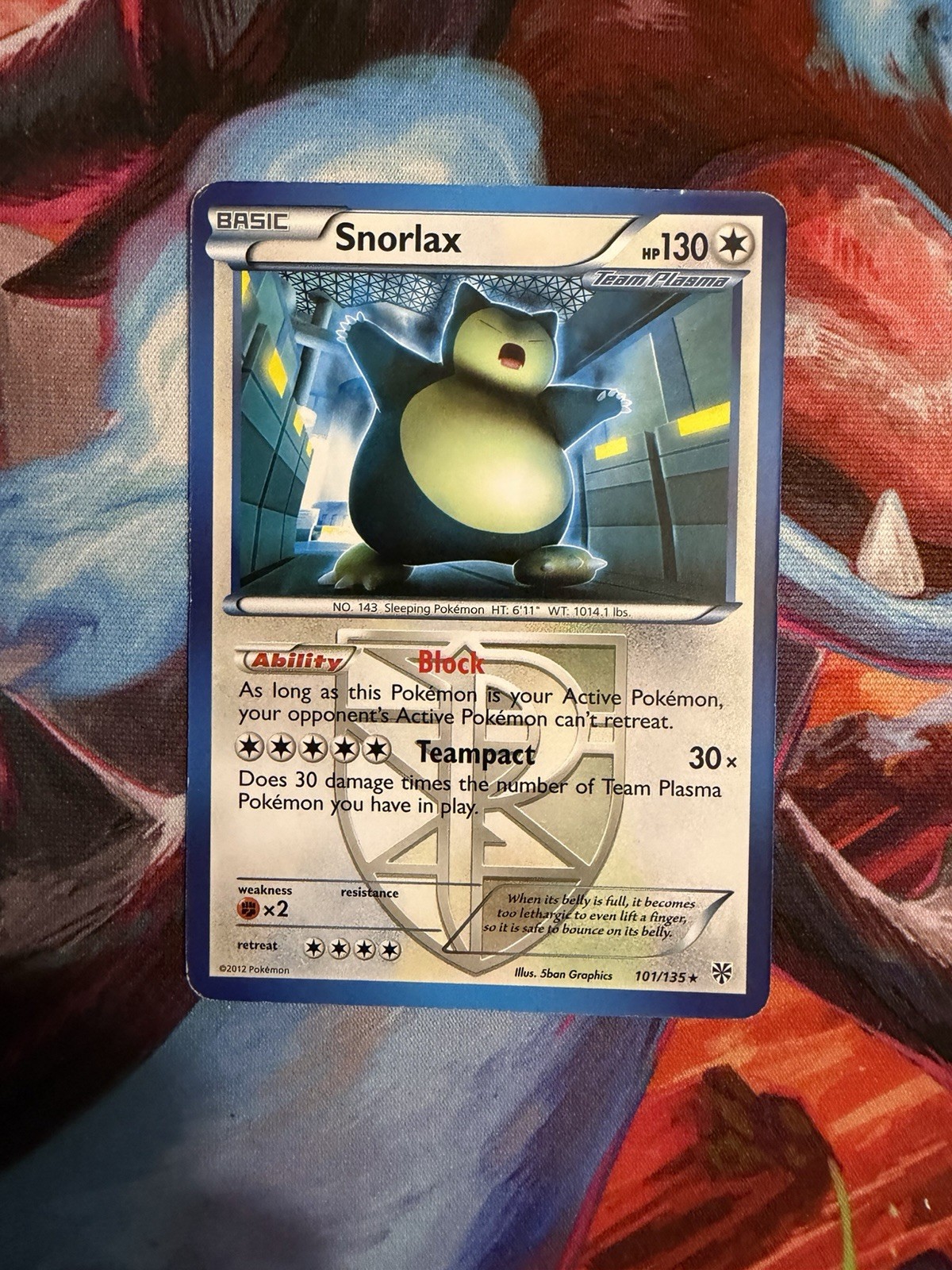 Snorlax (Team Plasma) 101/135 Plasma Storm Regular LP