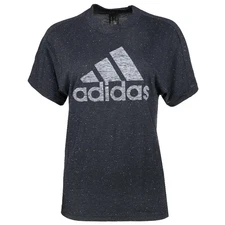 adidas Winners 3.0 Crew Neck Short Sleeve T-Shirt Womens Blue Casual Tops IW7719