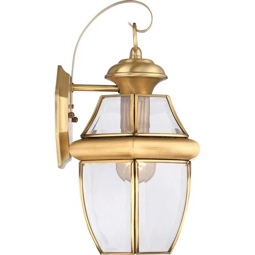 Newbury - 1 Light Medium Wall Lantern - 14 Inches high-Medici Bronze Finish - Picture 11 of 12