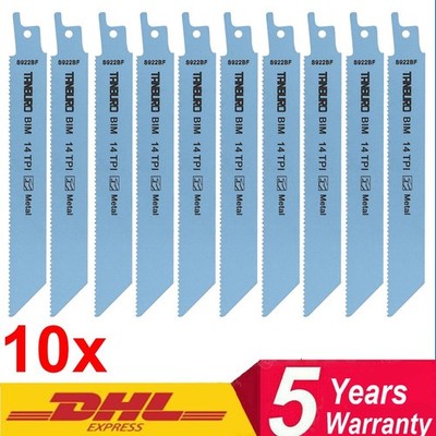 10 Stück BiMetall Metall Säbelsägeblatt S922BF für Bosch Dewalt Sägeblätter