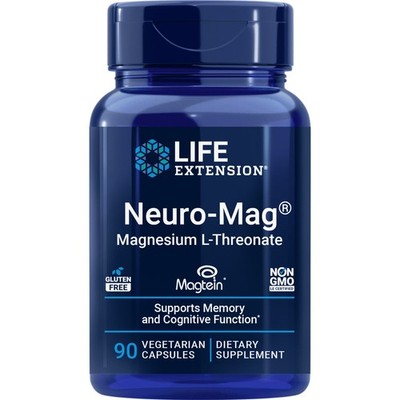 Neuro-Mag Magnesium L-Threonate from 2000 mg Magtein - Life Extension 90caps 