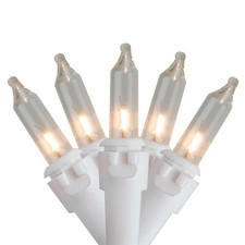 Northlight Set of 35 Clear Mini Christmas Lights 2.5" Spacing - White Wire