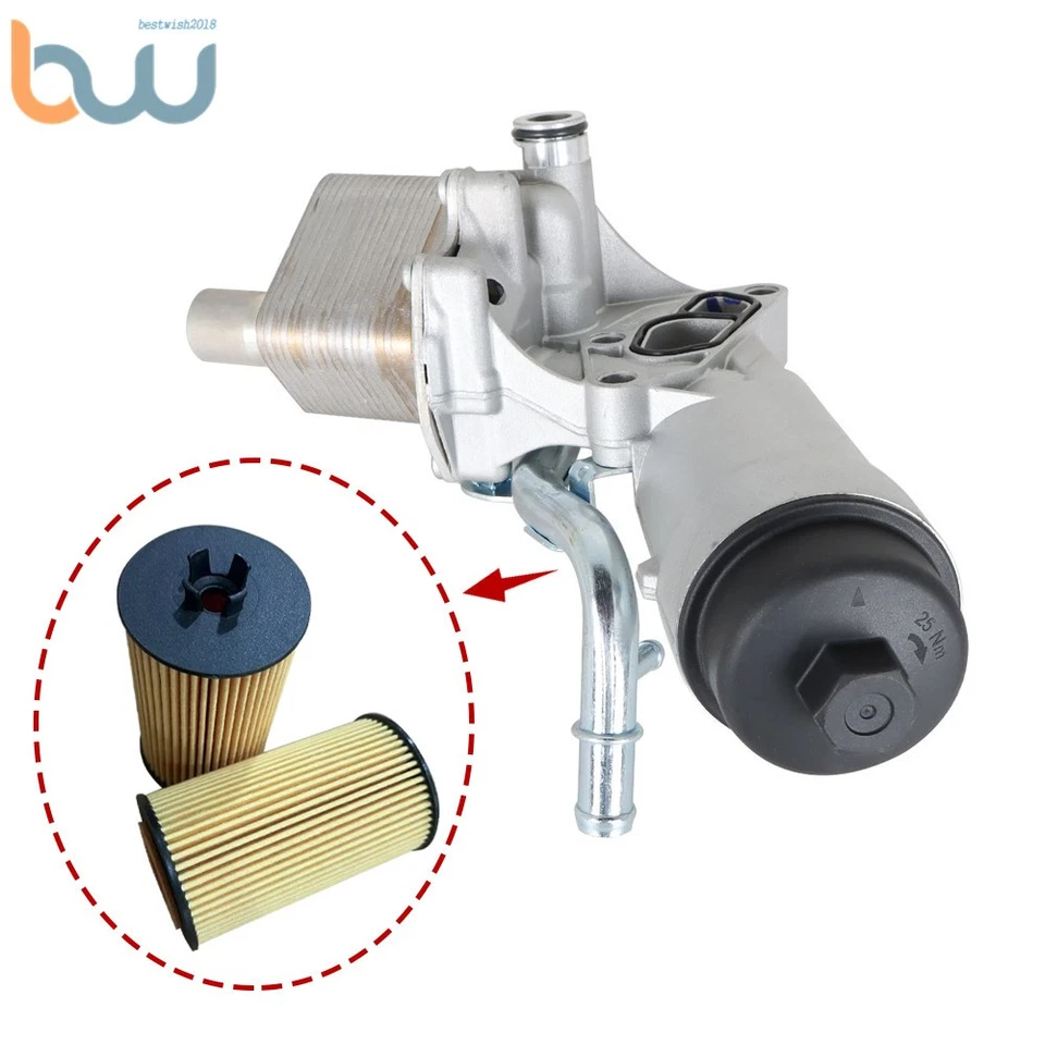 Carcasa de filtro de enfriador de aceite para Chevrolet Trax Sonic Cruze Buick Encore 11-19 1,4 L Foto 4 de 4