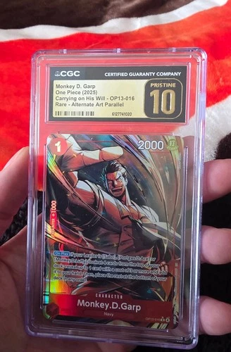 2025 ONE PIECE MONKEY D. GARP OP13-016 RARE ALT ART - CGC PRISTINE 10