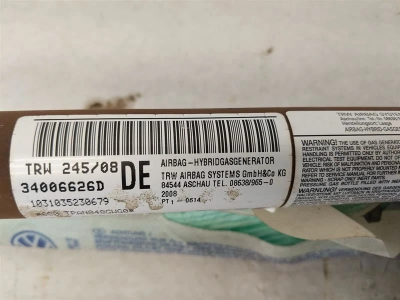 Bolsa de aire techo derecho pasajero delantero 3C0880742B se adapta a Volkswagen 2180518 Foto 4 de 4