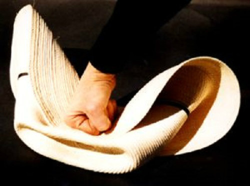 Guatemalan Palm Leaf Straw ~COWBOY HAT - WIDE 5" BRIM~ Western Eyelets PALMILLA - Picture 2 of 7