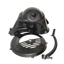 KIT Copriventola + Cuffia + Pedalina Vespa 125 ET3 Carbonio Lucido Carbon Look
