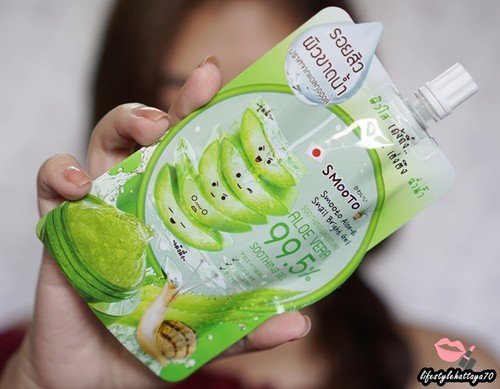 12x 50g Smooto AloeVera 99.5% Smooto Aloe-E Natural Snail Bright Gel Soothing Mo - Picture 5 of 12