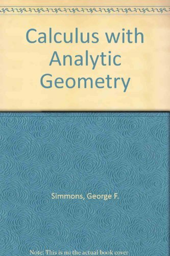 Calculus with Analytic Geometry by George Simmons 9780070574199| eBay