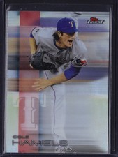2016 TOPPS FINEST REFRACTOR PARALLEL COLE HAMELS #23 RANGERS PHILLIES